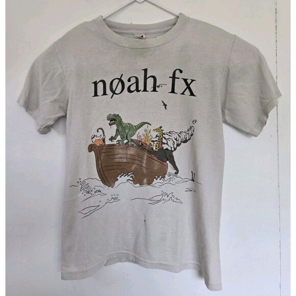NOFX Noah FX Ark Shirt Mens Small‎ Alternative Punk Band 90s White Vintage Rock - Picture 1 of 9